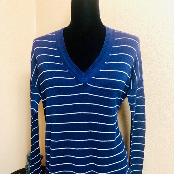 Madewell Sweater lightweight navy & white - Picture 4 of 6